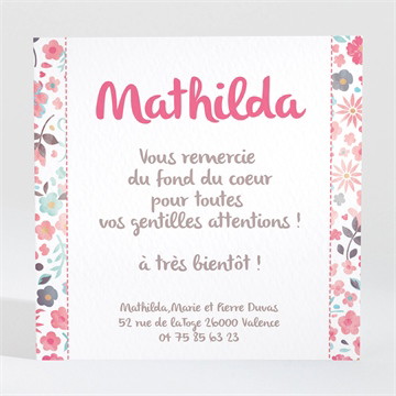 Remerciement naissance mon petit chou ! dorure