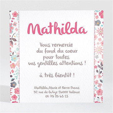 Remerciement naissance mon petit chou !