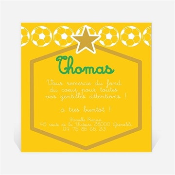 Remerciement naissance une star est née