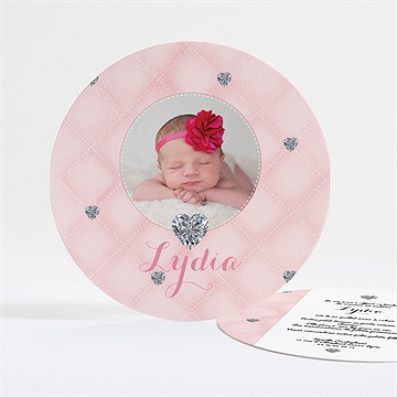 Faire-part naissance a carreaux