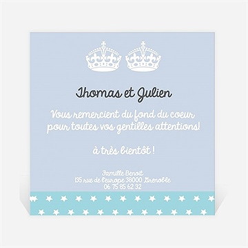 Remerciement naissance keep calm voilà les jumeaux