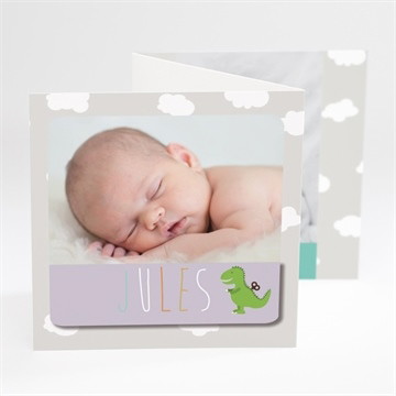 Faire-part naissance dans les nuages