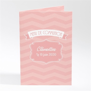 Menu communion petite photo de sa frimousse