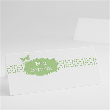 Marque-place baptême une envolée