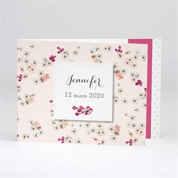 Faire-part naissance une belle annonce fleurie