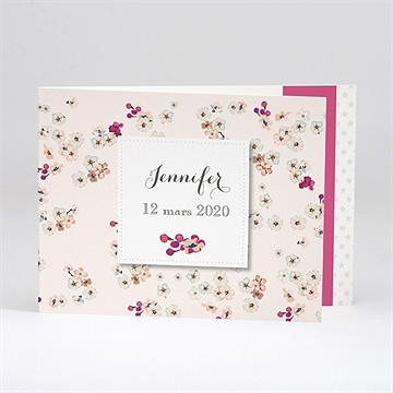 Faire-part naissance une belle annonce fleurie