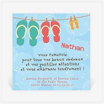 Remerciement naissance au soleil