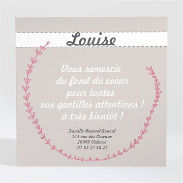 Remerciement naissance accordeon naissance photo