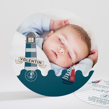 Faire-part naissance petit matelot original