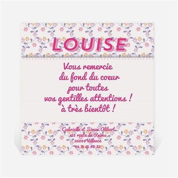 Remerciement naissance coucou c'est moi