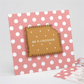 Faire-part naissance bébé à croquer