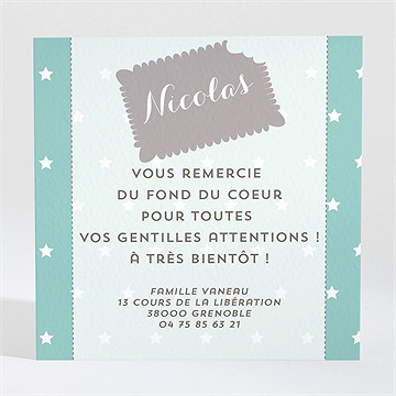 Remerciement naissance biscuit à croquer