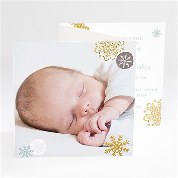 Faire-part naissance etincellant avec photo