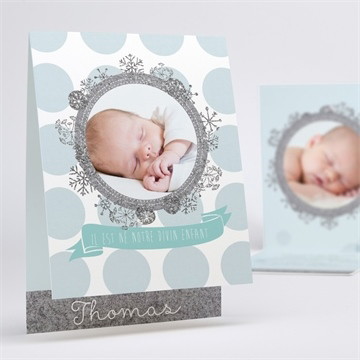 Faire-part naissance médaillon original