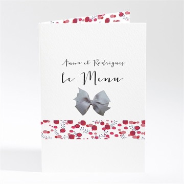 Menu mariage noeud et liberty