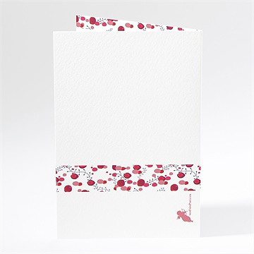 Menu mariage noeud et liberty - Dos du menu