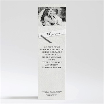Remerciement mariage esperluette et étiquettes