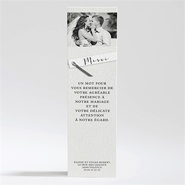 Remerciement mariage esperluette et étiquettes