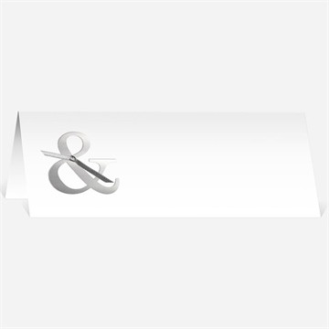 Marque-place mariage esperluette et étiquettes