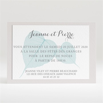 Carton d'invitation mariage campagne chic