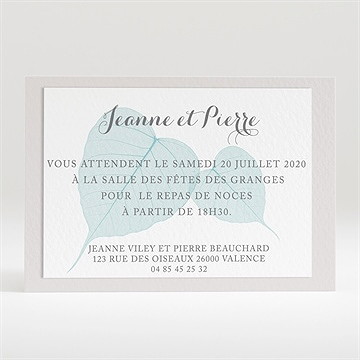 Carton d'invitation mariage campagne chic