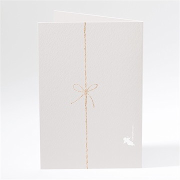 Menu mariage campagne chic - Dos du menu