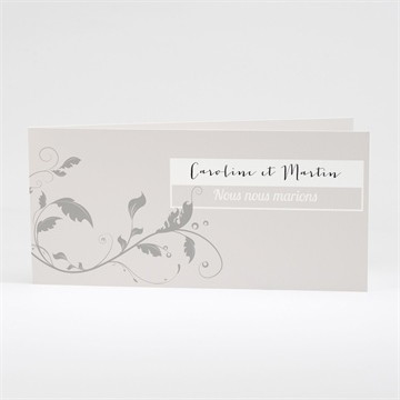Faire-part mariage fleurs et élégance