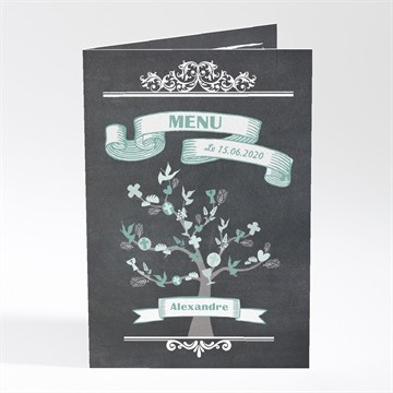 Menu communion sacrement élégant