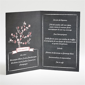 Menu communion etape chrétienne - Intérieur du menu