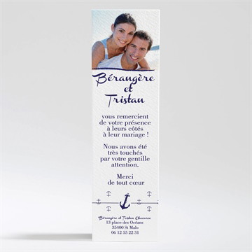 Remerciement mariage les ancres du mariage