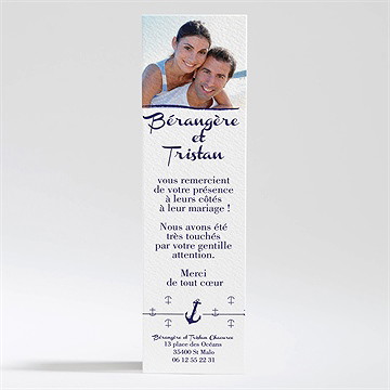 Remerciement mariage les ancres du mariage