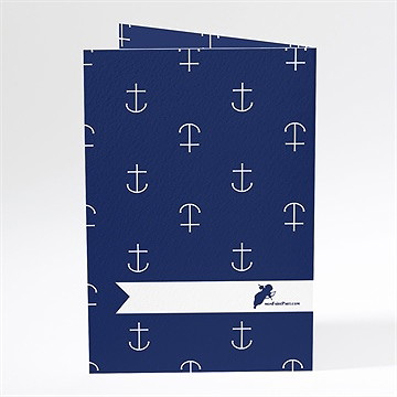 Menu mariage les ancres du mariage - Dos du menu