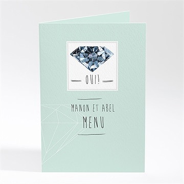 Menu mariage romance à deux avec photos