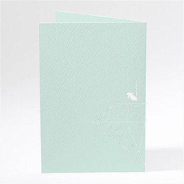 Menu mariage romance à deux avec photos - Dos du menu