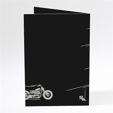 Menu mariage amour et vitesse - Dos du menu