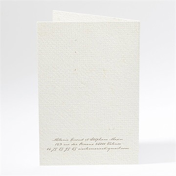 Faire-part mariage oui encadré original - Dos du faire-part