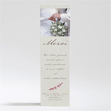 Remerciement mariage oui encadré original