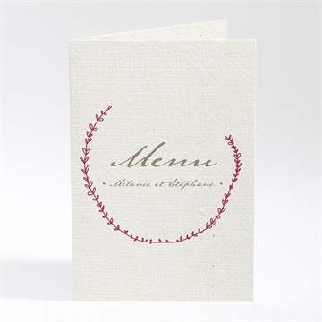 Menu mariage oui encadré original