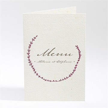 Menu mariage oui encadré original