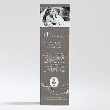 Remerciement mariage notre belle mélodie
