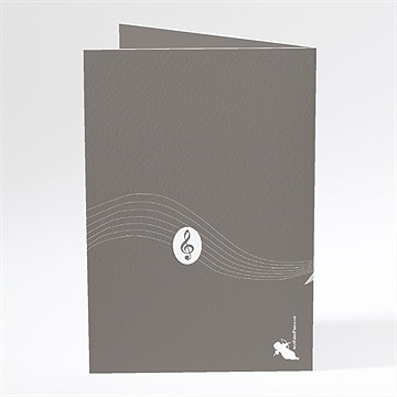 Menu mariage notre belle mélodie - Dos du menu