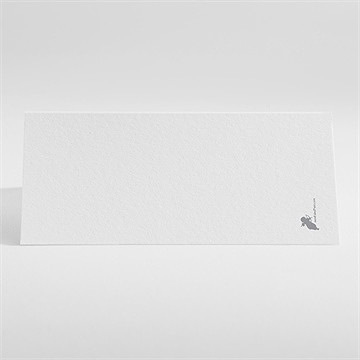 Marque-place mariage jolis motifs végétaux - Dos du marque-place