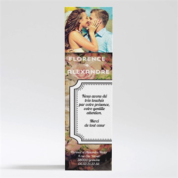 Remerciement mariage inscriptions originales