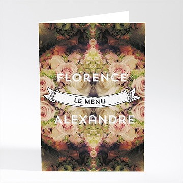 Menu mariage inscriptions originales