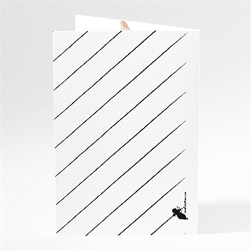 Menu mariage inscriptions originales - Dos du menu