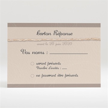 Carton réponse mariage le duo