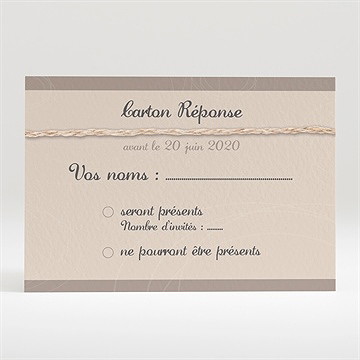 Carton réponse mariage le duo