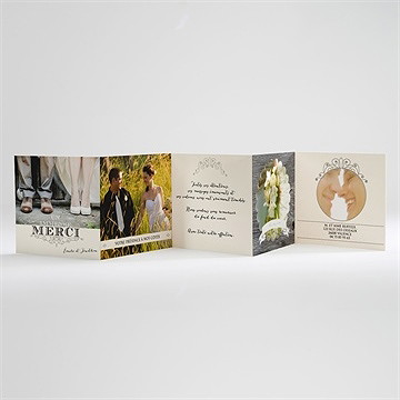 Remerciement mariage nous deux - Intérieur du carton de remerciement