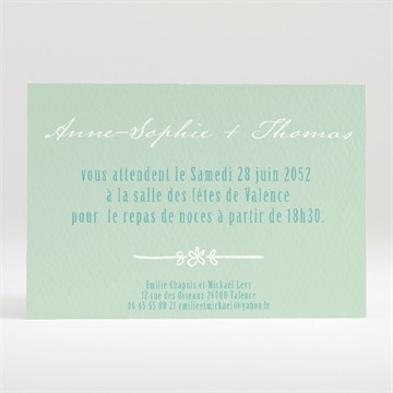 Carton d'invitation mariage a découvir