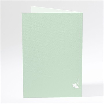 Menu mariage a découvir - Dos du menu